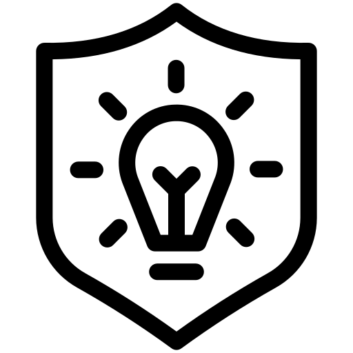 Ícone Escudo de Luz Material